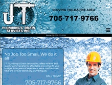 Tablet Screenshot of jtplumbing.ca